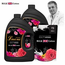 은세계 밀크코튼 고농축 퍼퓸 유연제 러브미향 3.06L 2개 +피오니향 리필 700ml 1개, 1