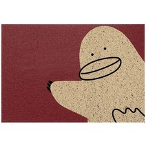 MOCAROSE 미끄러짐을 방지하다 코일현관매트 북유럽 스타일 캐릭터 소동물 방수 주방 카펫, 100x120cm, 5#