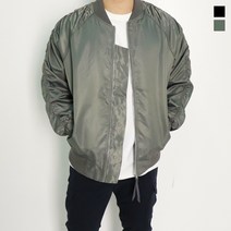 오버핏 무지 카블 MA-1 항공점퍼 남여공용 2color