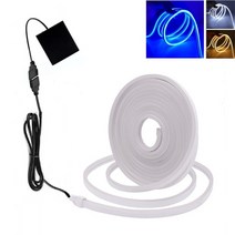 LED 네온플렉스 줄조명 USB 배터리 LED 네온 빛 스트립 기호 5V 120LED/m 6X12MM 소프트 실리콘 방수 유연, 02 Battery_06 Ice Blue_01 0.5m