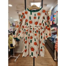밀리밤 [동아쇼핑점] 해바라기~~@@/귀여운 벌룬 소매/어깨 주름 포인트/예쁜 색조합/간절기 착용 굿/신학기룩/ 해바라기 그래픽 벌룬 원피스