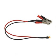 MD홍 퀀텀캣 악어집게 케이블 0.5m 실리콘 전선 10AWG XT90 암 클립 블랙 레드