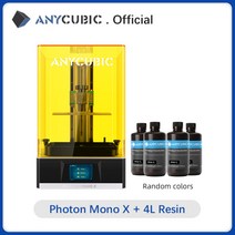 3D프린터 운용기능사 UV레진 Anycubic 광자 모노 x 3d 프린터 8.9 인치, 협력사, -4l uv 수지 추가