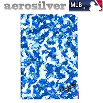 MLB 에어로실버 멀티스카프 냉감소재, 크롬:블루