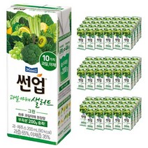 썬업 과일 야채 샐러드 그린 주스 야채즙 200ml 72개, 상세페이지 참조, 상세페이지 참조, 상세페이지 참조