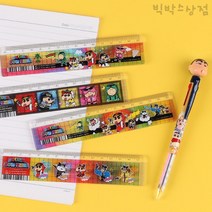 짱구 15cm 방안자 1p 랜덤 짱구는못말려 캐릭터 직자 문구 팬시 학용품 눈금자 초등학생 준비물 입학 필기구, 랜덤배송