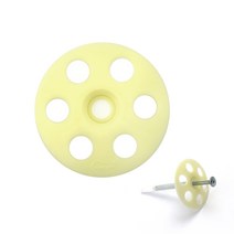 디스크 화스너 아이보리 1봉 200개 조립 칼블럭 앙카 칼브럭 타격앙카 나사못고정, 1개