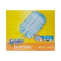SWIFFER 스위퍼 DUSTERS 먼지떨이 먼지청소포핸들+청소포28매, 28매, 핸들1개+화이트청소포