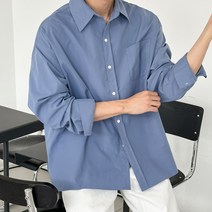 딥스토어 남자 빅 오버핏 카라셔츠