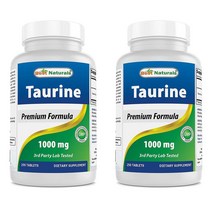 Best Naturals Taurine Supports Eye Health 타우린 아이 헬스 1000mg 250정 2개