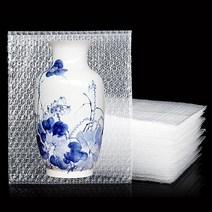 50피스 투명 버블 아웃 백 30.5 x 40.6cm(12 x 16인치) 대형 버블 파우치 백 이중벽 충격 방지 버블 파우치 랩 백 이동 배송 포장 및 보관을 위한 쿠션