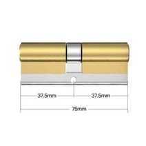 도어 자물쇠 원통 유럽 스타일의 높은 보안 도난 방지 황동 실린더 C 등급 게이트 잠금 코어 입구 도어 잠, 75-M
