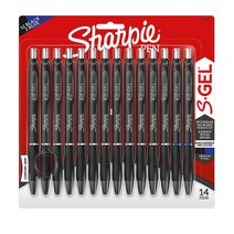 Sharpie 샤피 S 젤 볼펜 블랙 블루 0.7mm 14개 S Gel Pens Medium Point Assorted Colors