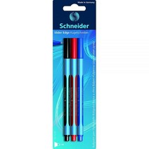 Schneider 필기구 볼펜 슬라이더 엣지 캡 모델 XB 블리스터 카드 3개 3팩, assorted_3-pack