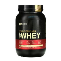 옵티멈 뉴트리션 골드 스탠다드 100% 웨이 프로틴 바닐라 아이스크림 907g(2lb)