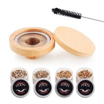 우드칩 훈연기 스모커 가정용 훈연기 칵테일 훈연기 스모킹세트 나무 칵테일 스모커 키트, 6pcs 세트 A