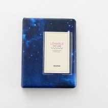 64 포켓 미니 인스턴트 폴라로이드 사진 앨범 그림 케이스 Fujifilm Instax 필름 7s 8 25 50s 90 instax Mini Polaroid Album, B DarkBlue
