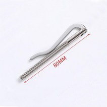 가방 수리 부품 지퍼 교체 80mm 길이 새로운 금속 bifold 봄 머니 클립 현금, 은