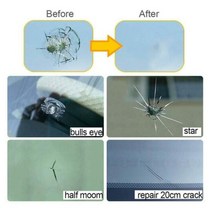 자동차유리복원제 유리본드 자동차 앞 유리 DIY 수리 키트 수정 금이 복구 도구 창 칩 균열 빠른 세트, 한개옵션0