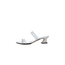 GIUSEPPE ZANOTTI 주세페자노티 WOMEN ROLL 블록 힐 샌들 - 실버