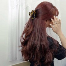 레오파드 호피무늬 집게삔 반묶음머리 머리고정 여자머리핀 헤어핀