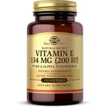 솔가 비타민 E 200 IU 알파 Solgar Vitamin E 200 IU Alpha 100 소프트젤