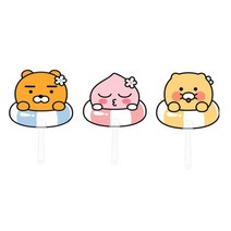 카카오프렌즈 PP 춘식이 부채 / 카카오프렌즈부채 카카오부채 손부채 핸드부채 PP부채 춘식이 부채 휴대용부채 미니부채 춘집사 휴대용 부채 커플부채 학생부채 등산부채, 라이언, 1개, 라이언