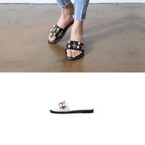 애슬릿(주얼리) [애슬릿] 장식라인 진주포인트 슬리퍼