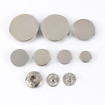 불박기 가죽 공예 불박 도장 기계 제작 인쇄 20 세트 10-25mm 금속 프레스 스터드 바느질 단추 의류 패스너 스냅 액세서리 코트 장식 걸쇠, 25mm, Silver