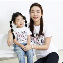 코코바닐라 반팔 LOVE 가족티