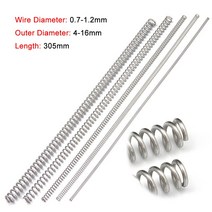 1/2/305 PCS 0.7mm Y 형 압축 스프링 장압 와이어 직경 0.8/1/1/304. 2mm 스테인레스 스틸 사용자 정의 가능, [03] 3  Pcs, [15] 1x16x305mm