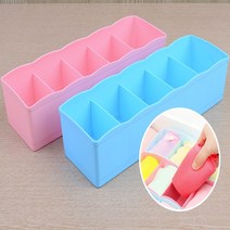 5칸 정리수납함 다용도정리함 칸막이 아크릴정리함, 색상, 핑크