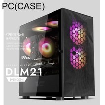 컴퓨터케이스 DLM21 RGB MESH 강화유리 블랙