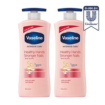 바세린 인텐시브 케어 헬씨 핸드 앤 스트롱거 네일 로션 600ml X2개, 600ml x 2개
