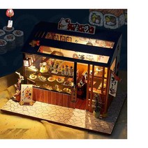 입체 퍼즐 DIY 페이퍼 키트 어른 놀이 친구 만들기 목재, (업그레이드버전)해피타운홀뮤직+하단지지대