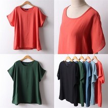 셀러허브 패션 빅사이즈 썸머 컬러 인견 블라우스 BZE079 활동성 굿