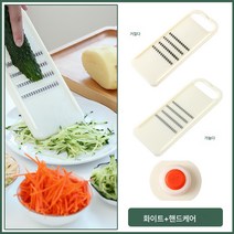 다기능 채소 썰기 가정용 감자채 무 채 썰기 주방용품 대패기 세척기 도구, (실크+굵은실크)채칼+채칼손대패