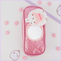 몰랑 하트 거울 필통 신기한 학용품 강남 초등생 캠퍼스 신학기 부착 kSj 생활 건강 문구 사무 필기, 구매수량