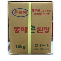 [더착한푸드]촌된장(동해 14k) 식자재마트 대용량 업소용 된장 촌된장 말통, 1개