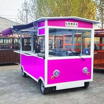 스낵카 커피트럭 전동 푸드트럭 다기능 전기 4 륜 트 3 륜 아침 식사 자동차 튀김 바베큐, 로즈 레드 드로잉, 공식 규격