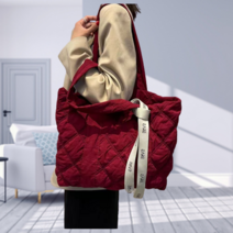 2023 숄더백 패딩 누빔 에코백 6color