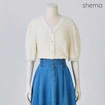 세마 레이스배색링클블라우스_H2M1BL5281