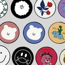 (MD픽 스마트톡) BEST 원형 스마트톡 (플라톡) 그림일기 웃는얼굴:고급형 블랙, 색상, 1개