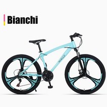 입문용 MTB 산악 성인용 변속 산악자전거 듀얼 디스크 브레이크 크로스 컨트리 남녀공용 충격 흡수, 07 Bianchi_01 24 inch_01 27