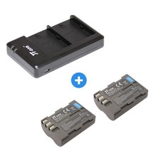 니콘 EN-EL3e 듀얼충전기+배터리2개 D200 D300
