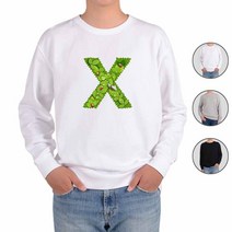 ATOGATO 알파벳 엑스 X 맞춤 맨투맨