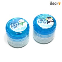 6000 남극 탐험 슬라임 눈꽃 파츠 액괴 액체괴물 주물럭 힐링템 치젤몬 치즈젤리 말랑이 유튜브 틱톡, 단품