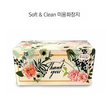 TORIMALL 로즈 부드러운각티슈 230매/천연펄프 미용티슈/화장지, 로즈 직사각티슈230매