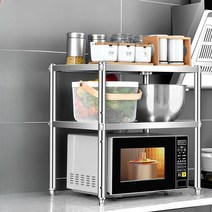 광파 오븐장 오븐 거치대 조립 선반 수납 밥솥 다요옫, 길이 60 X너비 35 X높이 60 2단