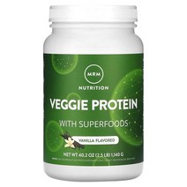 MRM Nutrition (MRM 뉴트리션) MRM Nutrition Veggie Protein with Superfoods Vanilla 2.5 lb (1 140 g), 5개